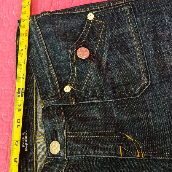 Rock & Republic Sz 31 Low Rise Denim Jeans - Picture 7 of 9